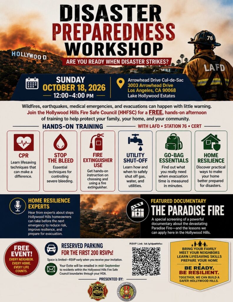 Hollywood Hills Fire Safe Council (HHFSC)